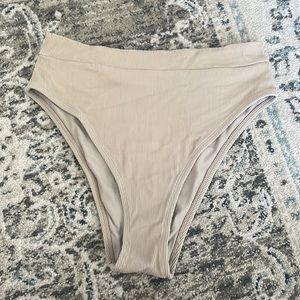 Aerie ribbed high cut bikini bottoms